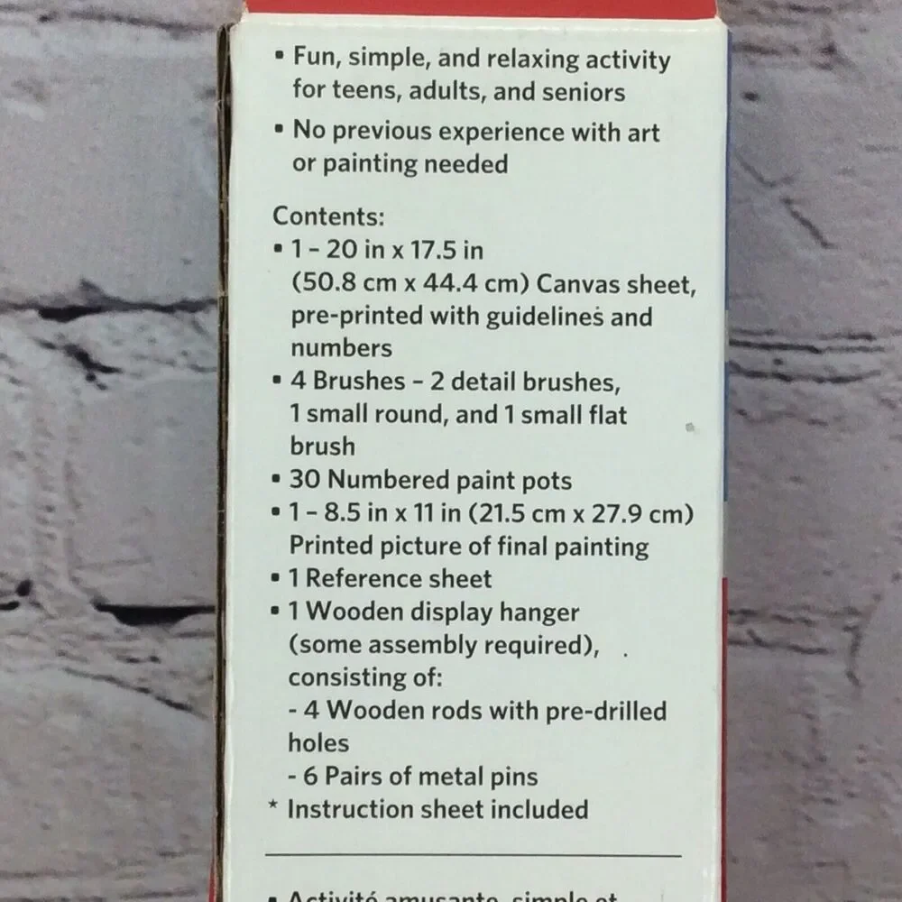 Artist's Loft Paint by Number Kit Christmas Poinsettia 16